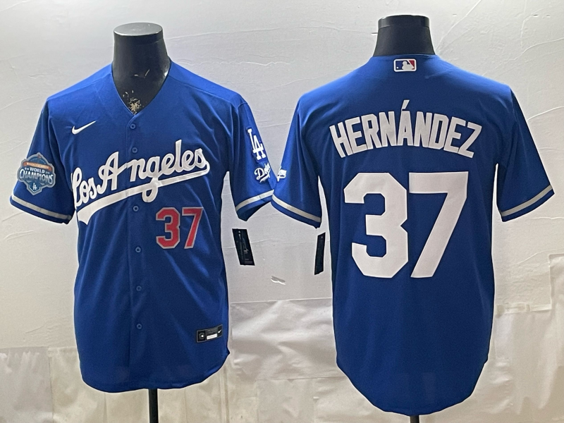 Men Los Angeles Dodgers #37 Hernandez blue Game 2026 Nike MLB Jersey 0408001